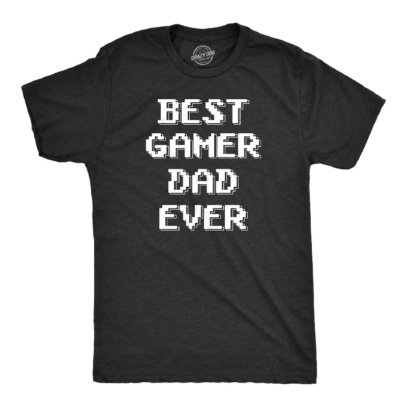 Men's breathable workout t-shirt-Best Gamer Dad Ever Men's T Shirt