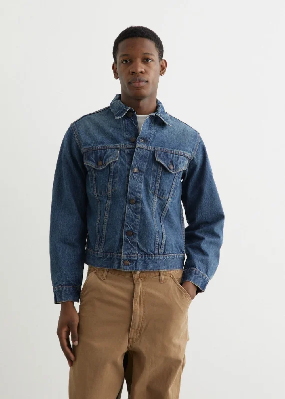 Men's wrinkle-free anorak-Type 3 1960's Denim Jacket