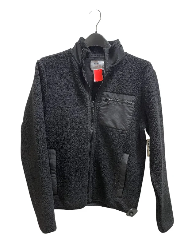 Men's eco-friendly windbreaker-Jacket Fleece By Old Navy In Black, Size: S