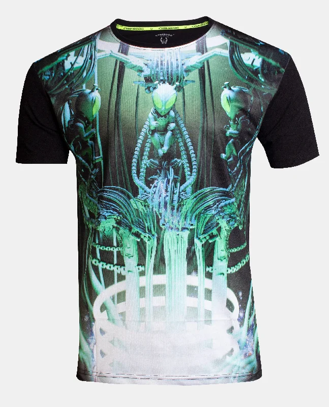 Men's longline t-shirt-MENS ALIEN LUV T-SHIRT