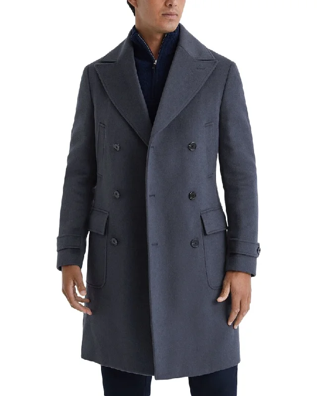 Men's gym performance anorak-Reiss Crowd Overcoat