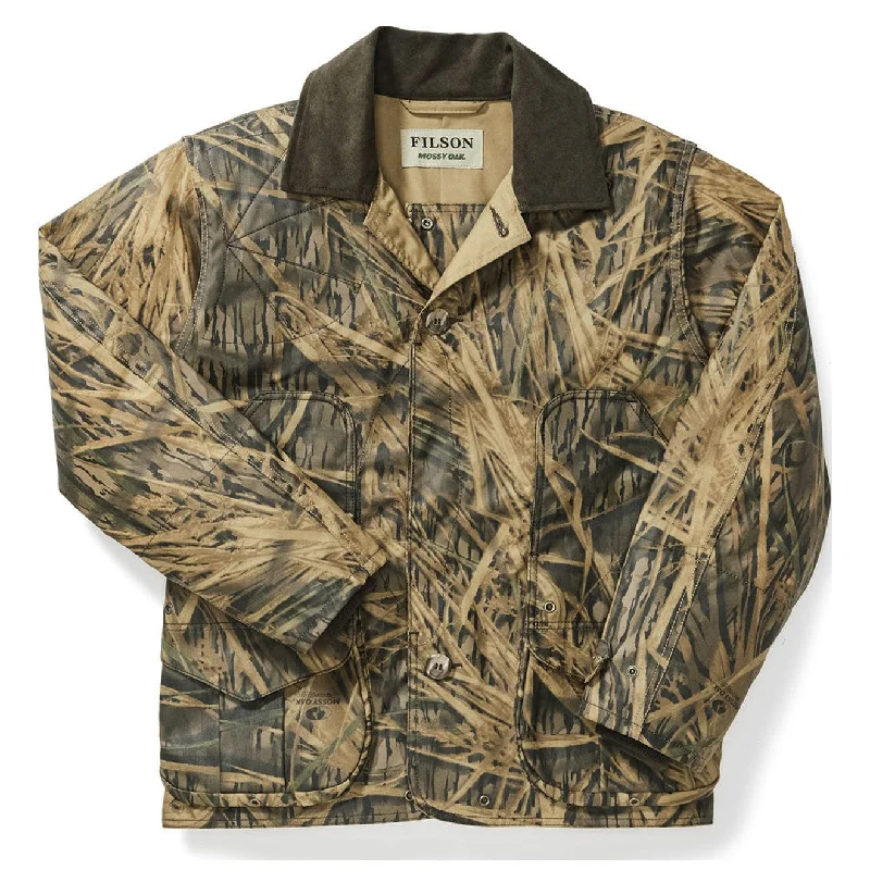 Men's quick-dry bomber jacket-Filson Shelter Waterfowl Upland Coat Shadow Grass