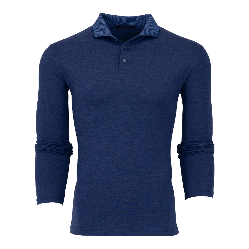 Men's modern gym polo shirt-Guide Sport Long Sleeve Polo