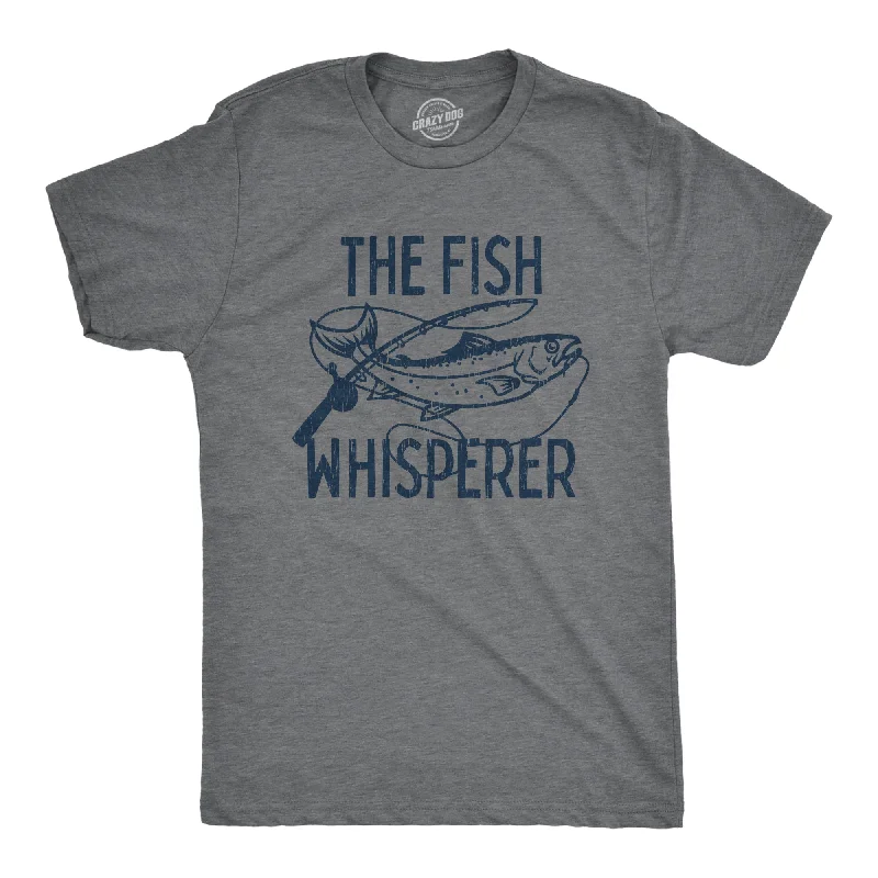 Men's athletic performance t-shirt-The Fish Whisperer Men's T Shirt