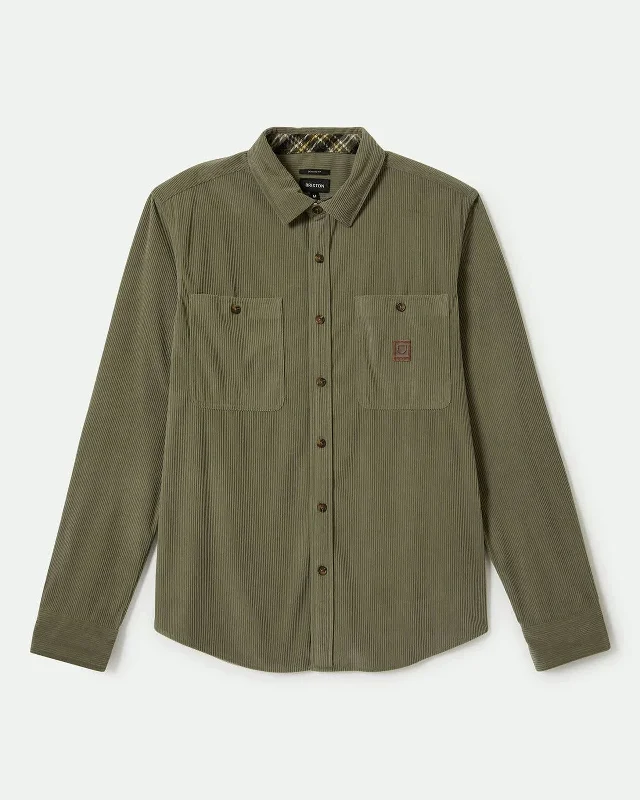 Men's gym-ready casual wear shirt-The Field Corduroy L/S Overshirt