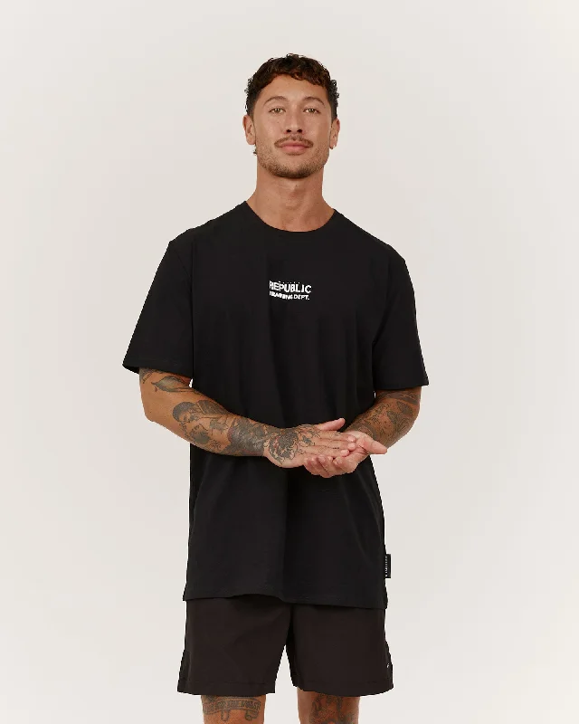 Men's classic fit t-shirt-SYDNEY TEE TRAINING DEPT - BLACK