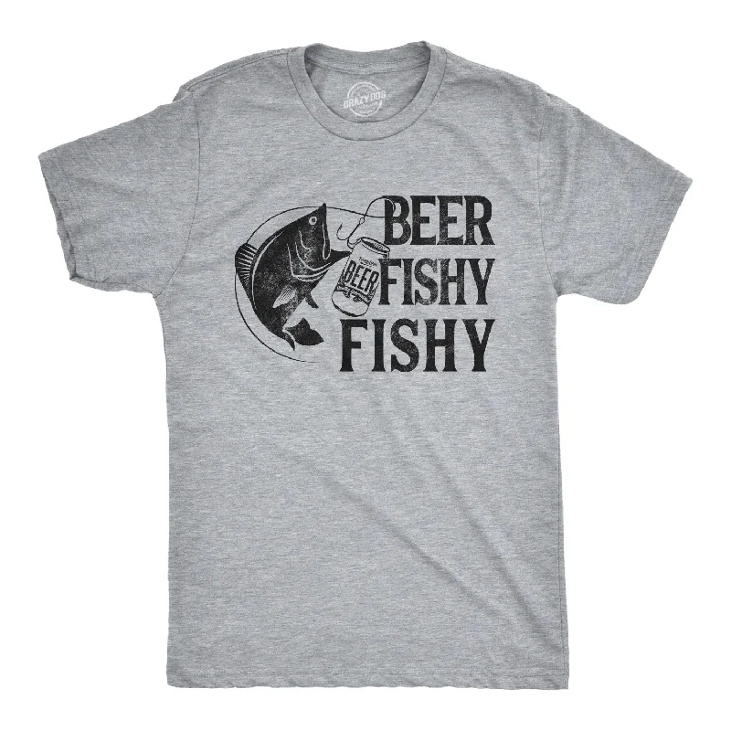 Men's seamless t-shirt-Beer Fishy Fishy Men's T Shirt