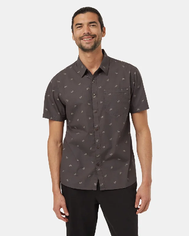 Men's performance office wear shirt-Bike Around Shortsleeve Shirt