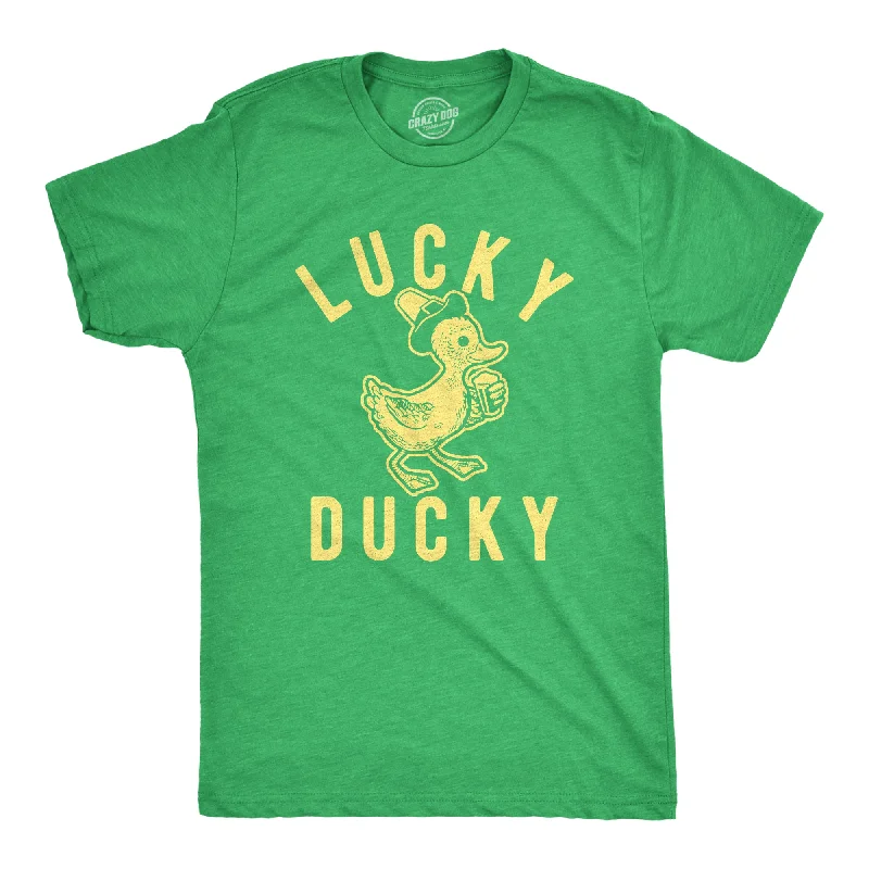 Men's thermoregulating t-shirt-Lucky Ducky Men's T Shirt