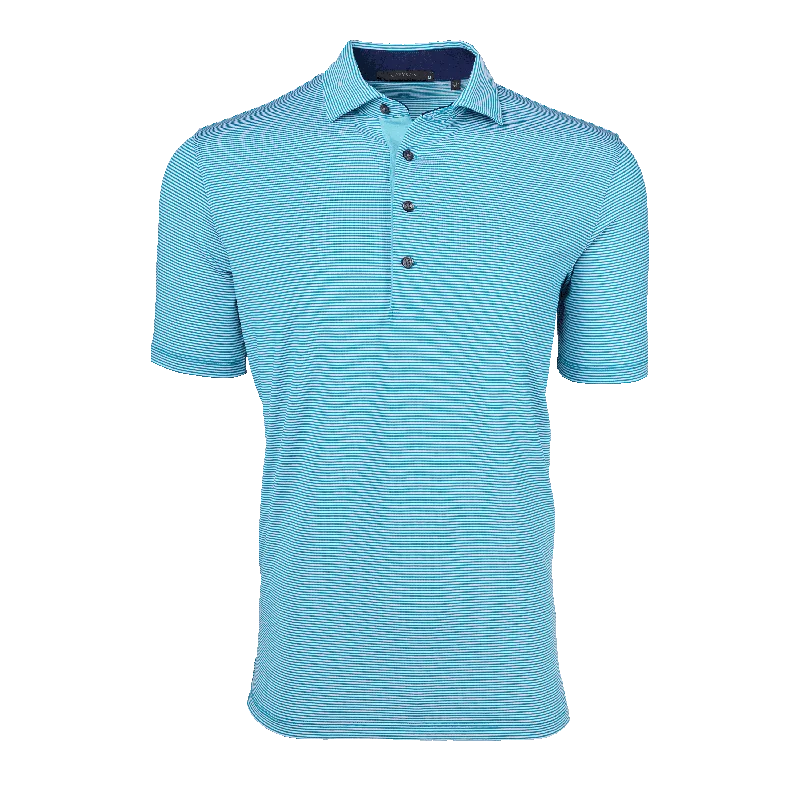 Men's summer office polo shirt-Saranac Polo (Salamander/arctic)