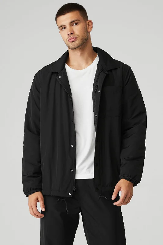 Men's gym-ready softshell jacket-Legend Jacket - Black