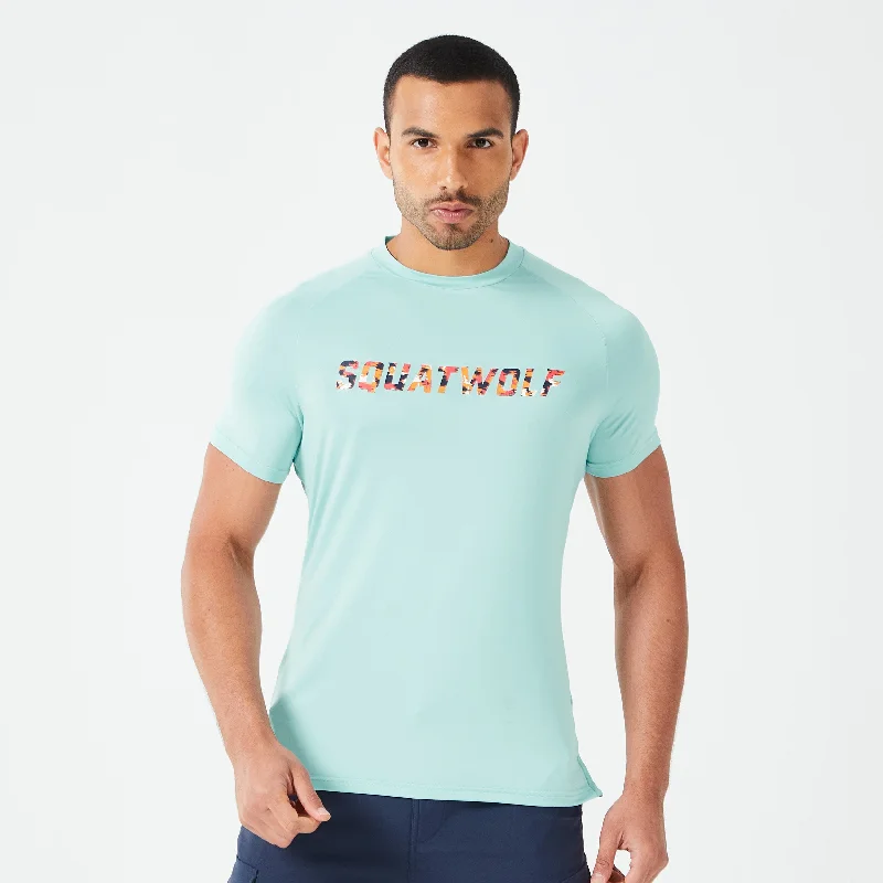 Men's high-performance t-shirt-Motion Tee - Canal Blue