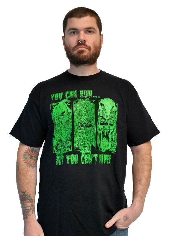 Men's distressed t-shirt-You Can Run M-066