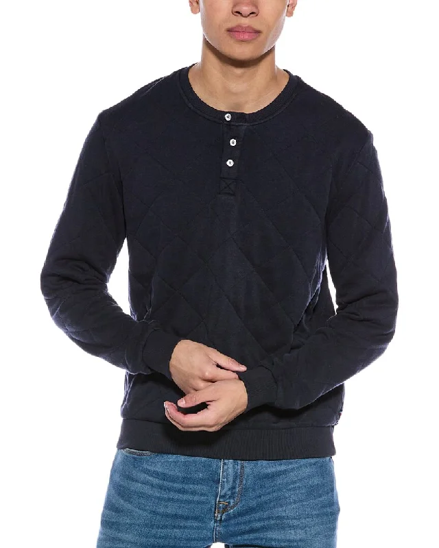 Men's summer bomber-Sol Angeles Quilted Henley Shirt