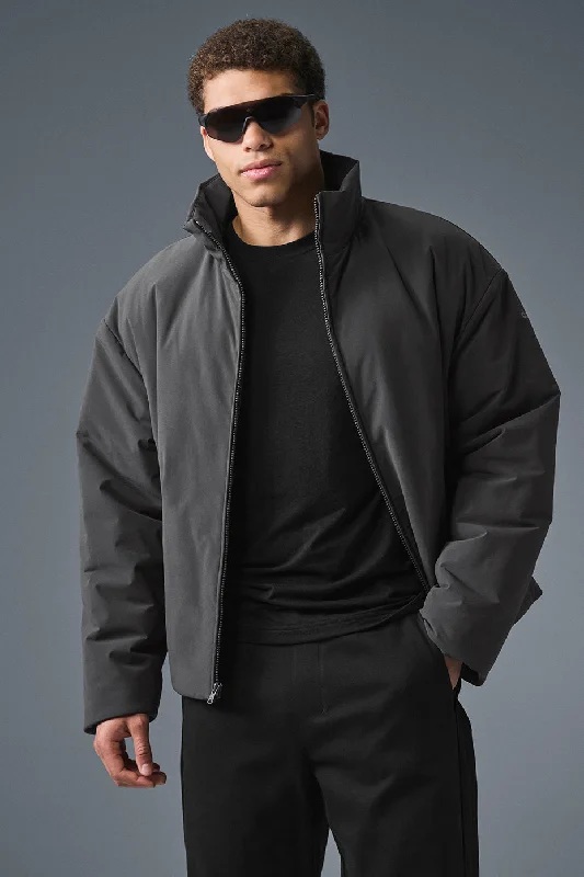 Men's comfortable field jacket-Stretch Woven Notable Jacket - Anthracite