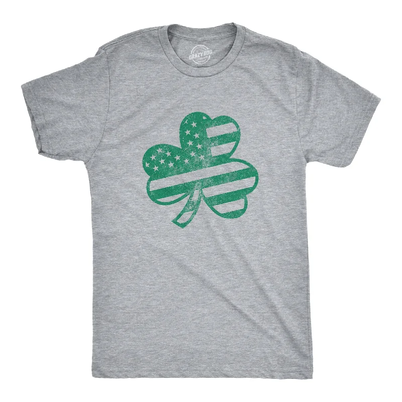 Men's fashion-forward t-shirt-American Shamrock Men's T Shirt