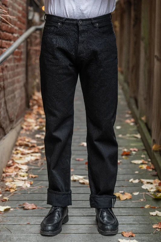 Men's sustainable travel pants-Stevenson Overall Co. Encinitas - Solid Black