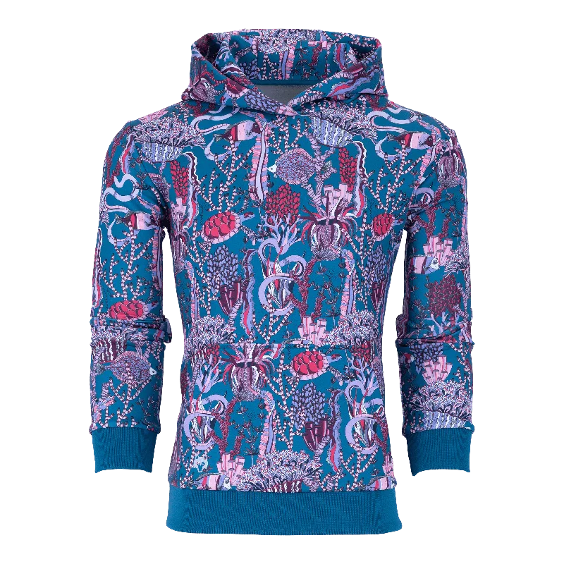 Men's eco-conscious hoodie-Underwater Forest Chene Hoodie