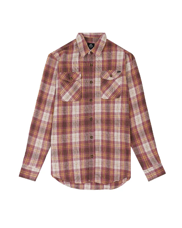 Men's performance travel wear shirt-Lawn L/S Flannel