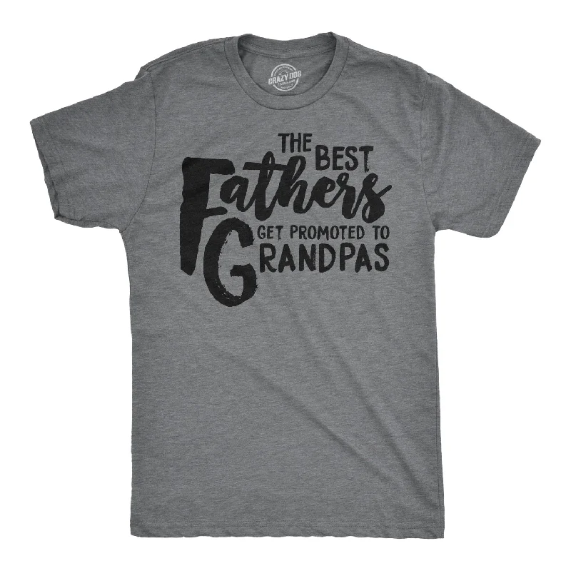 Men's relaxed fit t-shirt-Best Fathers Get Promoted To Grandpas Men's T Shirt