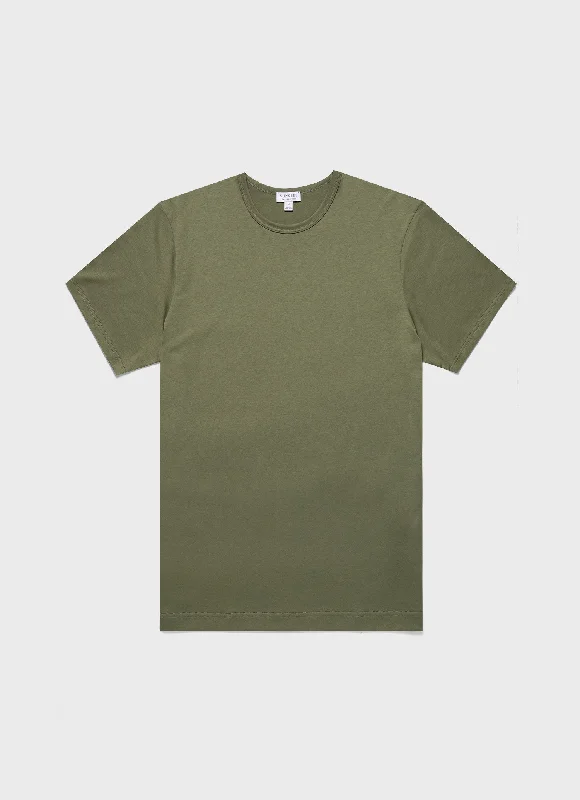 Men's fashion-forward t-shirt-Men's Classic T-shirt in Moss Green