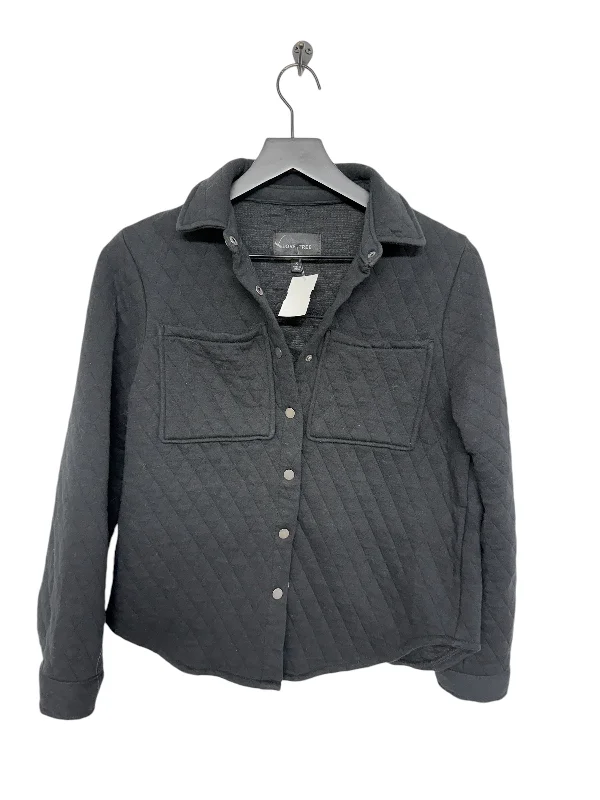 Men's summer fleece jacket-Jacket Shirt By Love Tree In Black, Size: S