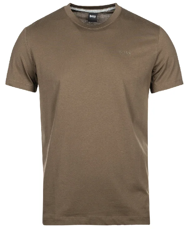 Men's lightweight travel t-shirt-Tiburt T-shirt With Liquid Finish Leaf Green