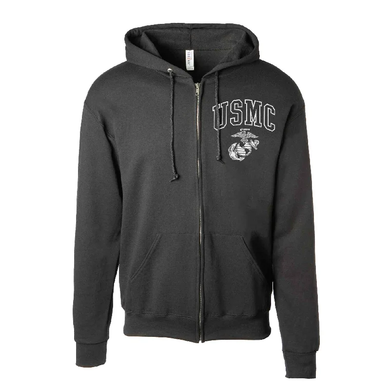 Men's summer hoodie-USMC EGA Full-Zip Hoodie