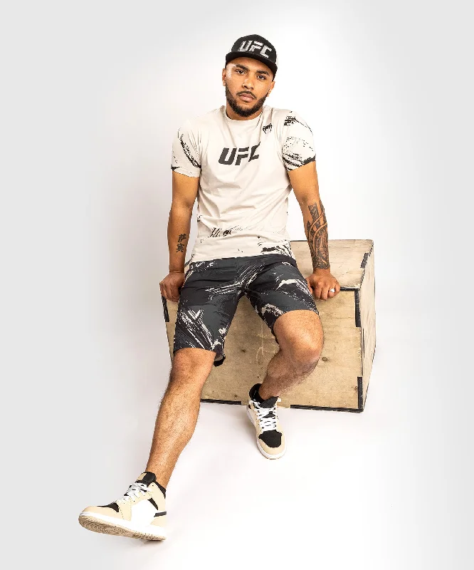 Men's athletic performance t-shirt-UFC Venum Authentic Fight Week 2.0 Men’s Short Sleeve T-Shirt - Sand