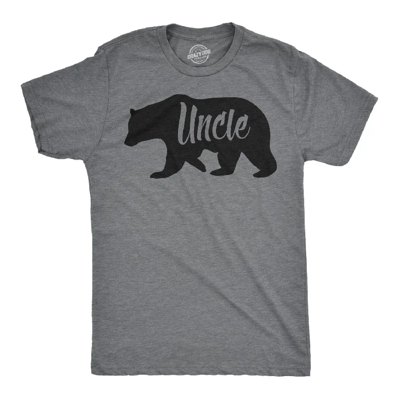 Men's moisture-control t-shirt-Uncle Bear Men's T Shirt