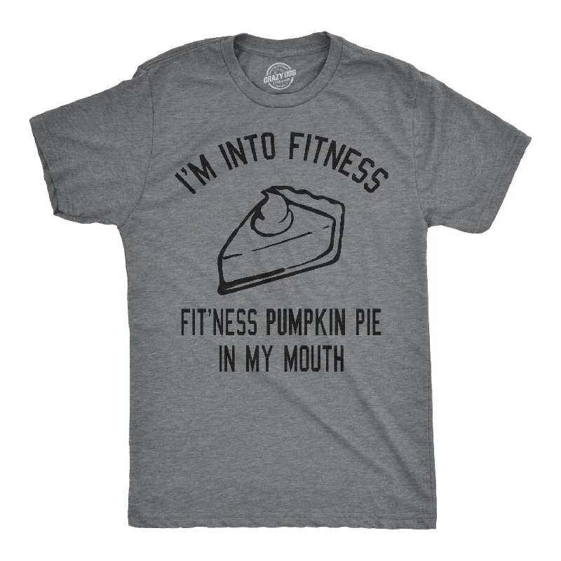 Men's athletic performance t-shirt-Fitness Pumpkin Pie In My Mouth Men's T Shirt