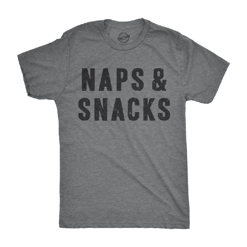 Men's organic cotton t-shirt-Naps And Snacks Men's T Shirt