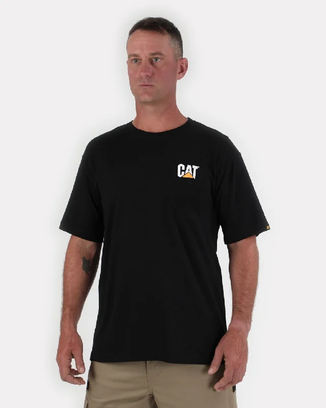 Men's lightweight travel t-shirt-CAT Men's Trademark T-Shirt