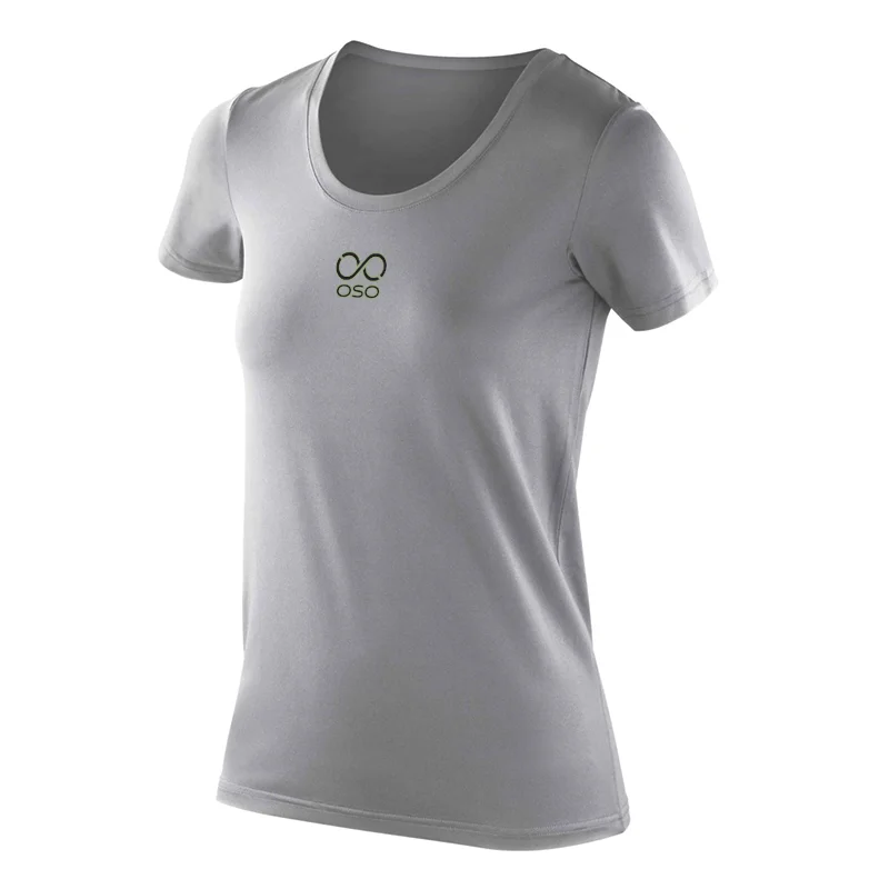 Men's super-soft jersey t-shirt-OSO Performance Tee Ladies - Cloudy grey