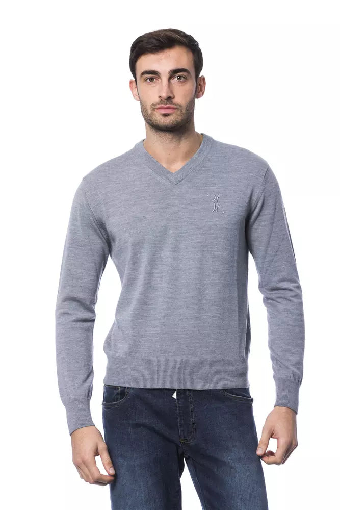 Men's knitwear-Billionaire Italian Couture Merino Wool Men Men's Sweater