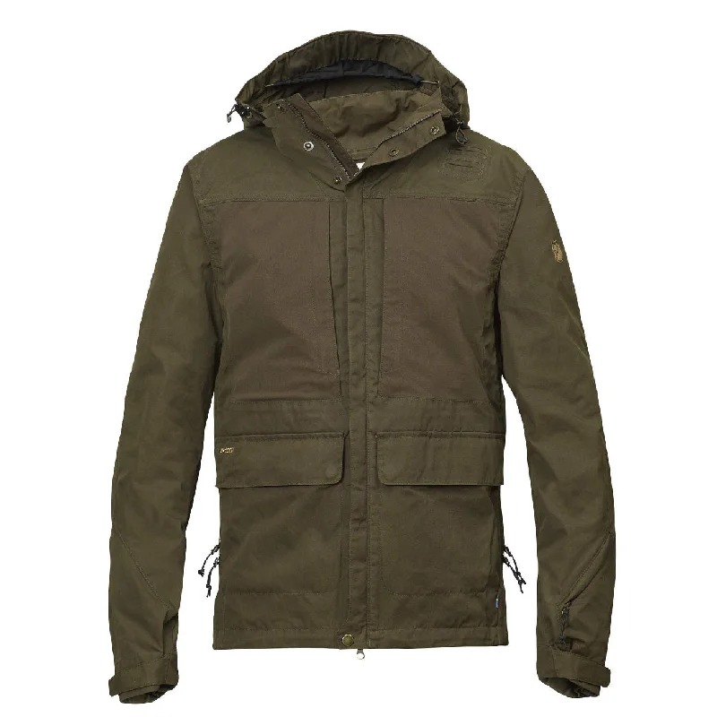 Men's lightweight bomber-Fjallraven Lappland Hybrid Jacket Dark Olive