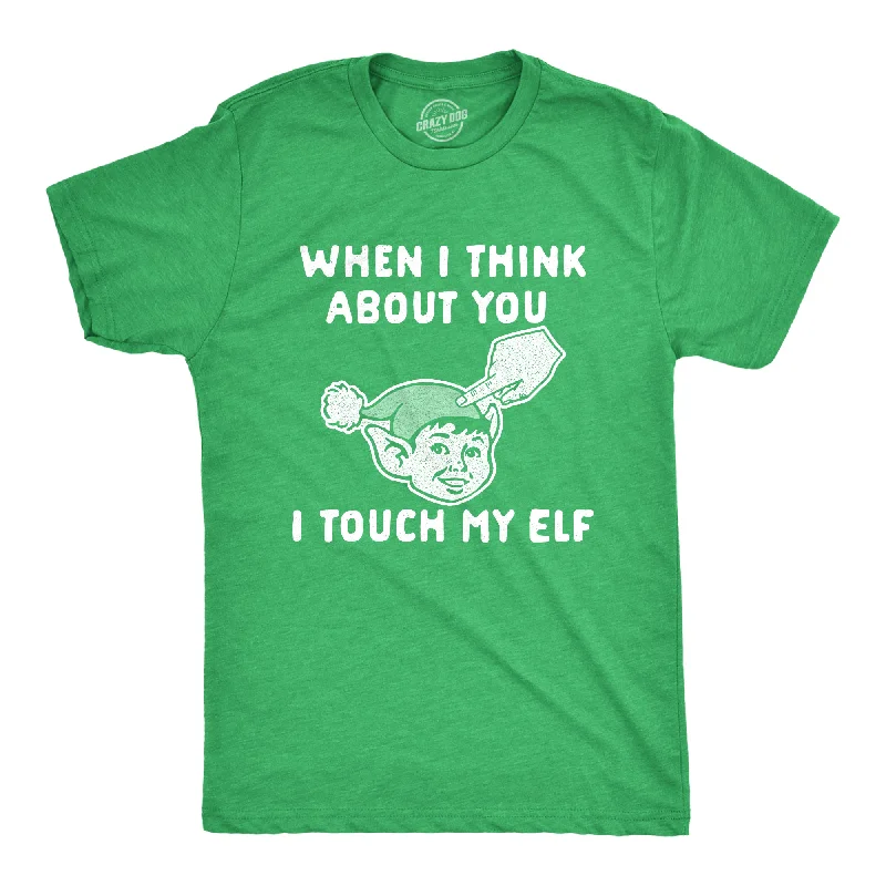 Men's classic fit t-shirt-When I Think About You I When I Think About You I Touch My Elf Men's T Shirt