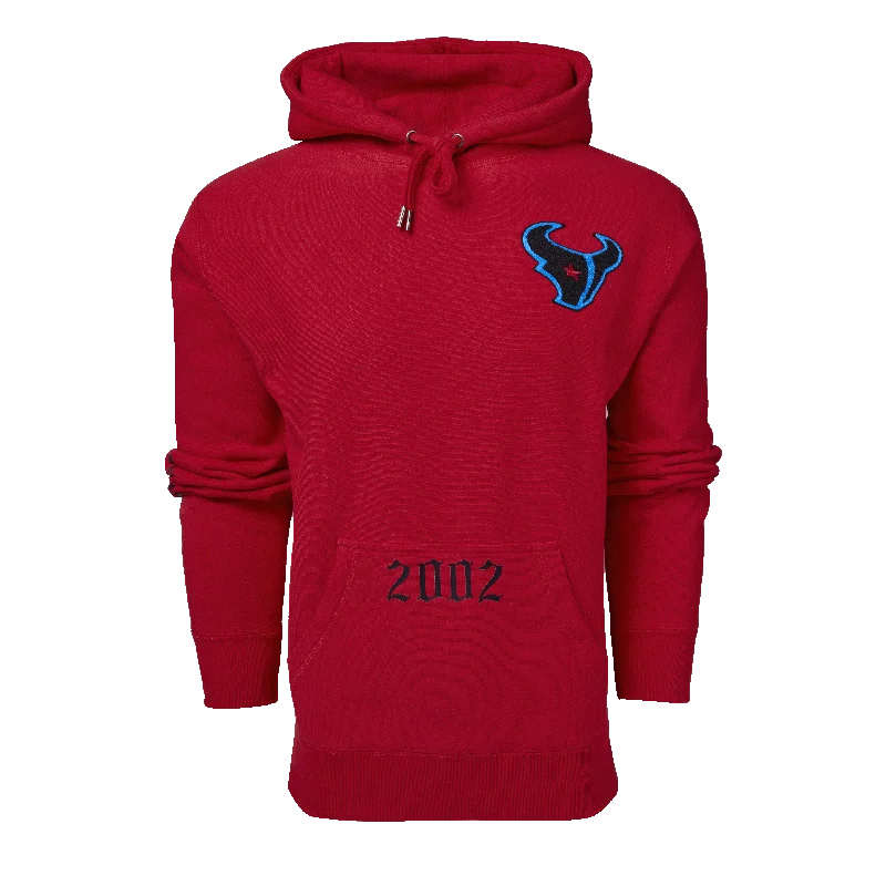 Men's quick-dry hoodie-Houston Texans Battle Red Fireside Hoodie