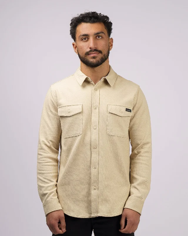 Men's sporty gym shirt-Banks Flannel