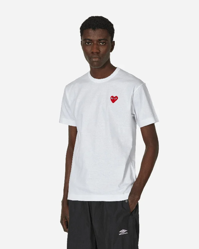 Men's eco-friendly bamboo t-shirt-Heart T-Shirt White