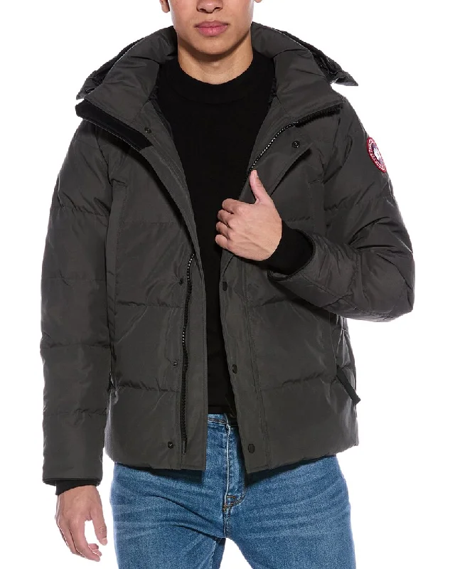 Men's relaxed fit windbreaker-Canada Goose Wyndham Parka